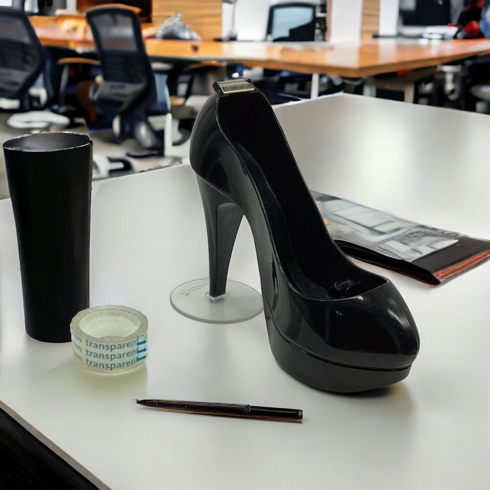 Black High-Heel Tape Dispenser for Home Office
